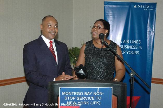 Holiday Inn SunSpree Resort & Delta Air Lines Cocktail Reception in Commemoration of Delta Air Lines Inaugural Flight From New York's JFK Airport to Sangster International Airport, Montego Bay, Jamaica - June 9, 2007 - Sangster International Airport - Montego Bay, St James, Jamaica W.I. - MBJ Limited - Transforming Sangster International Airport into a world class facility - Photographs by Net2Market.com - Negril Travel Guide, Negril Jamaica WI - http://www.negriltravelguide.com - info@negriltravelguide.com...!