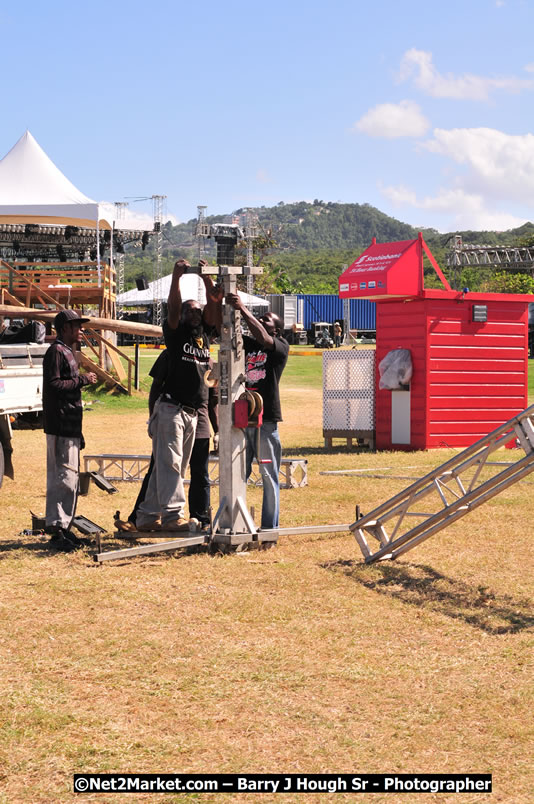 Preparations Continue [One Day To Go] at the Venue & Office - Jamaica Jazz and Blues Festival 2009 - Presented by Air Jamaica - Thursday, January 15, 2009 - Venue at the Aqueduct on Rose Hall Resort &amp; Country Club, Montego Bay, Jamaica - Thursday, January 22 - Saturday, January 24, 2009 - Photographs by Net2Market.com - Barry J. Hough Sr, Photographer/Photojournalist - Negril Travel Guide, Negril Jamaica WI - http://www.negriltravelguide.com - info@negriltravelguide.com...!