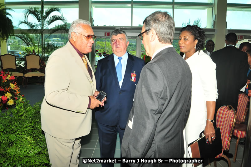 The Unveiling Of The Commemorative Plaque By The Honourable Prime Minister, Orette Bruce Golding, MP, And Their Majesties, King Juan Carlos I And Queen Sofia Of Spain - On Wednesday, February 18, 2009, Marking The Completion Of The Expansion Of Sangster International Airport, Venue at Sangster International Airport, Montego Bay, St James, Jamaica - Wednesday, February 18, 2009 - Photographs by Net2Market.com - Barry J. Hough Sr, Photographer/Photojournalist - Negril Travel Guide, Negril Jamaica WI - http://www.negriltravelguide.com - info@negriltravelguide.com...!