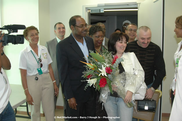 Minister of Tourism, Hon. Edmund Bartlett - Director of Tourism, Basil Smith, and Mayor of Montego Bay, Councillor Charles Sinclair Launch of Winter Tourism Season at Sangster International Airport, Saturday, December 15, 2007 - Sangster International Airport - MBJ Airports Limited, Montego Bay, Jamaica W.I. - Photographs by Net2Market.com - Barry J. Hough Sr, Photographer - Negril Travel Guide, Negril Jamaica WI - http://www.negriltravelguide.com - info@negriltravelguide.com...!