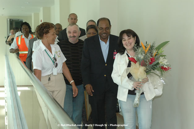 Minister of Tourism, Hon. Edmund Bartlett - Director of Tourism, Basil Smith, and Mayor of Montego Bay, Councillor Charles Sinclair Launch of Winter Tourism Season at Sangster International Airport, Saturday, December 15, 2007 - Sangster International Airport - MBJ Airports Limited, Montego Bay, Jamaica W.I. - Photographs by Net2Market.com - Barry J. Hough Sr, Photographer - Negril Travel Guide, Negril Jamaica WI - http://www.negriltravelguide.com - info@negriltravelguide.com...!