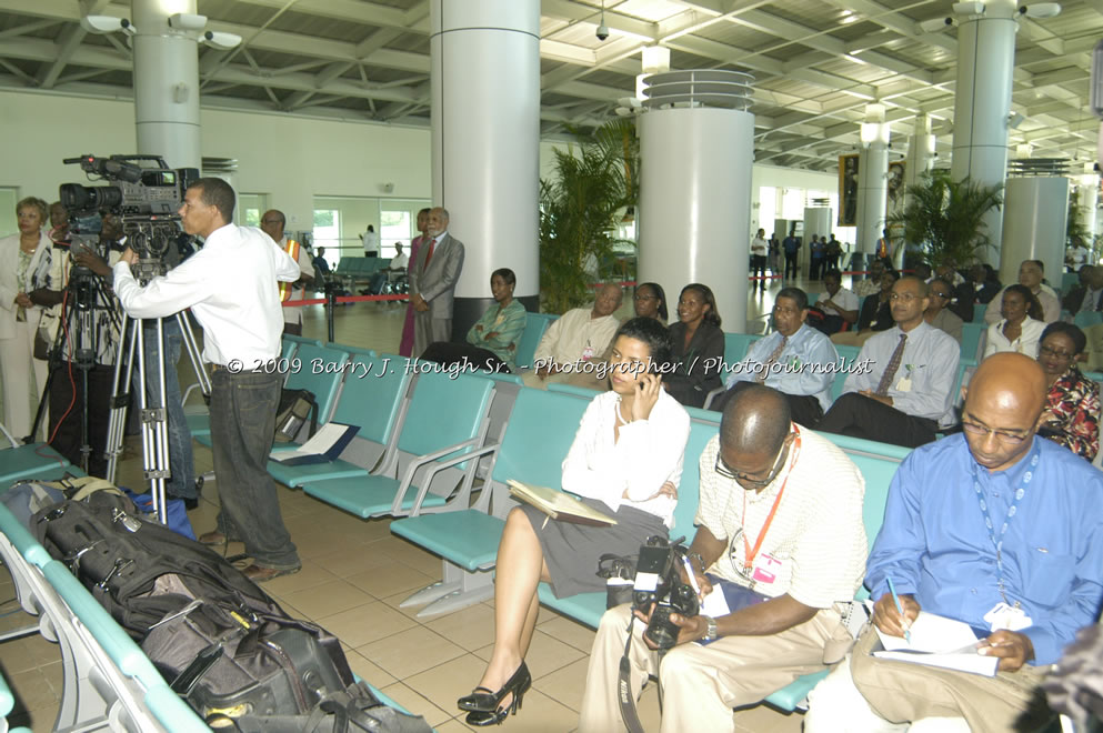  British Airways Inaugurates New Scheduled Service from London Gatwick Airport to Sangster International Airport, Montego Bay, Jamaica, Thursday, October 29, 2009 - Photographs by Barry J. Hough Sr. Photojournalist/Photograper - Photographs taken with a Nikon D70, D100, or D300 - Negril Travel Guide, Negril Jamaica WI - http://www.negriltravelguide.com - info@negriltravelguide.com...!