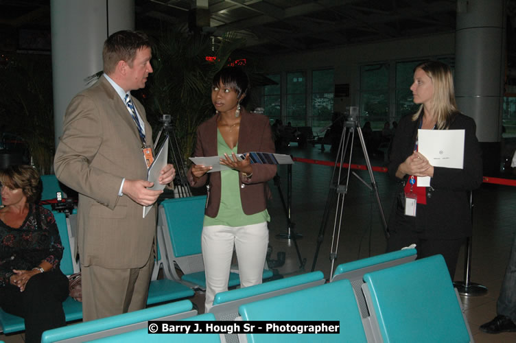 JetBue Airways' Inaugural Air Service between Sangster International Airport, Montego Bay and John F. Kennedy Airport, New York at MBJ Airports Sangster International Airport, Montego Bay, St. James, Jamaica - Thursday, May 21, 2009 - Photographs by Net2Market.com - Barry J. Hough Sr, Photographer/Photojournalist - Negril Travel Guide, Negril Jamaica WI - http://www.negriltravelguide.com - info@negriltravelguide.com...!