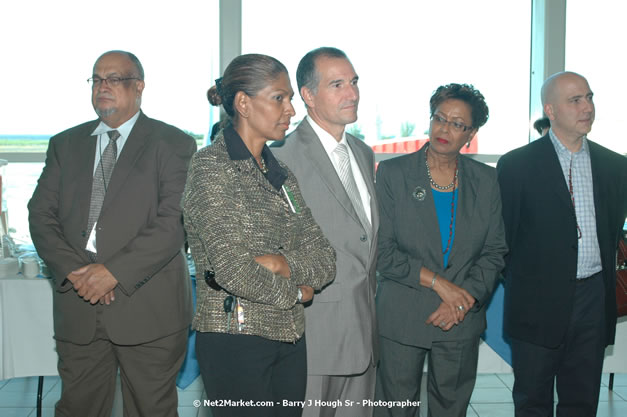 MBJ Airports Limited Welcomes WestJet Airlines - Inaugural Scheduled Service From Toronto Pearsons International Airport - Monday, December 10, 2007 - Sangster International Airport - MBJ Airports Limited, Montego Bay, Jamaica W.I. - Photographs by Net2Market.com - Barry J. Hough Sr, Photographer - Negril Travel Guide, Negril Jamaica WI - http://www.negriltravelguide.com - info@negriltravelguide.com...!