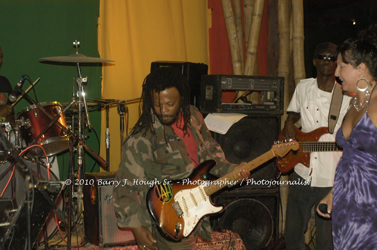 Julian Marley - Grammy Nominee & Son of the Legend Bob Marley - Live in Concert - Also featuring Ras Noble, Power Drill, Iron Head, & Robin Banks - Backing Band Roots Warrior, plus DJ Gemini @ One Love Reggae Concerts Series 09/10 @ Negril Escape Resort & Spa, February 2, 2010, One Love Drive, West End, Negril, Westmoreland, Jamaica W.I. - Photographs by Net2Market.com - Barry J. Hough Sr, Photographer/Photojournalist - The Negril Travel Guide - Negril's and Jamaica's Number One Concert Photography Web Site with over 40,000 Jamaican Concert photographs Published -  Negril Travel Guide, Negril Jamaica WI - http://www.negriltravelguide.com - info@negriltravelguide.com...!