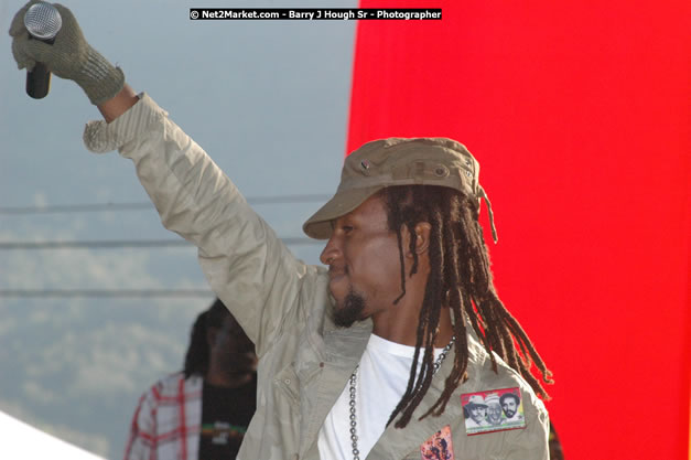 Jah Cure at Tru-Juice Rebel Salute 2008 - The 15th staging of Tru-Juice Rebel Salute, Saturday, January 12, 2008, Port Kaiser Sports Club, St. Elizabeth, Jamaica W.I. - Photographs by Net2Market.com - Barry J. Hough Sr, Photographer - Negril Travel Guide, Negril Jamaica WI - http://www.negriltravelguide.com - info@negriltravelguide.com...!