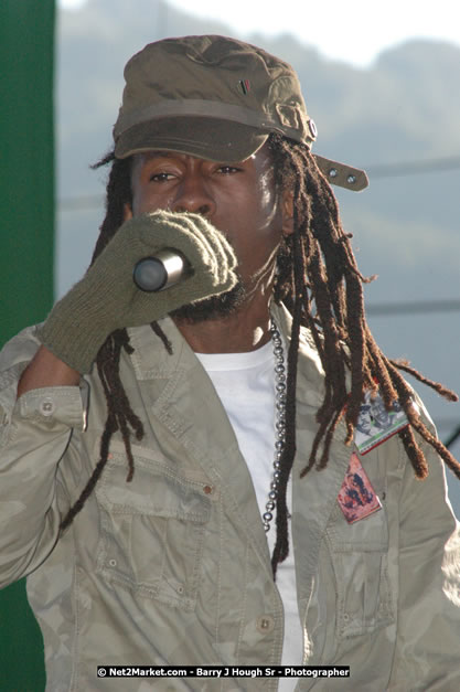 Jah Cure at Tru-Juice Rebel Salute 2008 - The 15th staging of Tru-Juice Rebel Salute, Saturday, January 12, 2008, Port Kaiser Sports Club, St. Elizabeth, Jamaica W.I. - Photographs by Net2Market.com - Barry J. Hough Sr, Photographer - Negril Travel Guide, Negril Jamaica WI - http://www.negriltravelguide.com - info@negriltravelguide.com...!