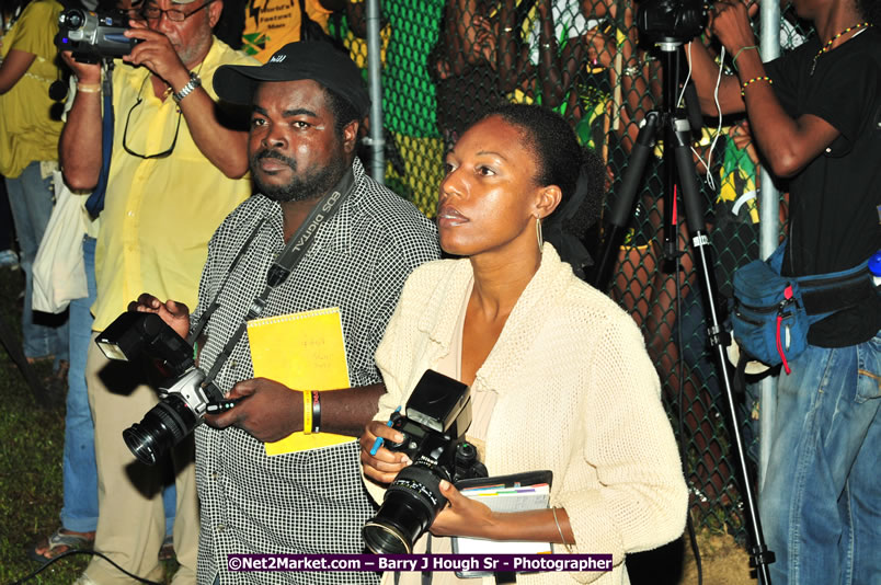 Usain Bolt of Jamaica - The Fastest Man In The World  - Usain Bolt Homecoming Celebrations Concert at the William Knibb High School Play Field, Trelawny - Ice, Ding Dong, Ravers Clavers, D'Angel, Voicemail, RDX and Dancers, Wayne Marshall, Tammi Chynn, Bugle, Nero, Tanya Stephens, Richie Spice, Kip Rich,and Shaggy - Photographs by Net2Market.com - Barry J. Hough Sr. Photojournalist/Photograper - Photographs taken with a Nikon D300 - Negril Travel Guide, Negril Jamaica WI - http://www.negriltravelguide.com - info@negriltravelguide.com...!